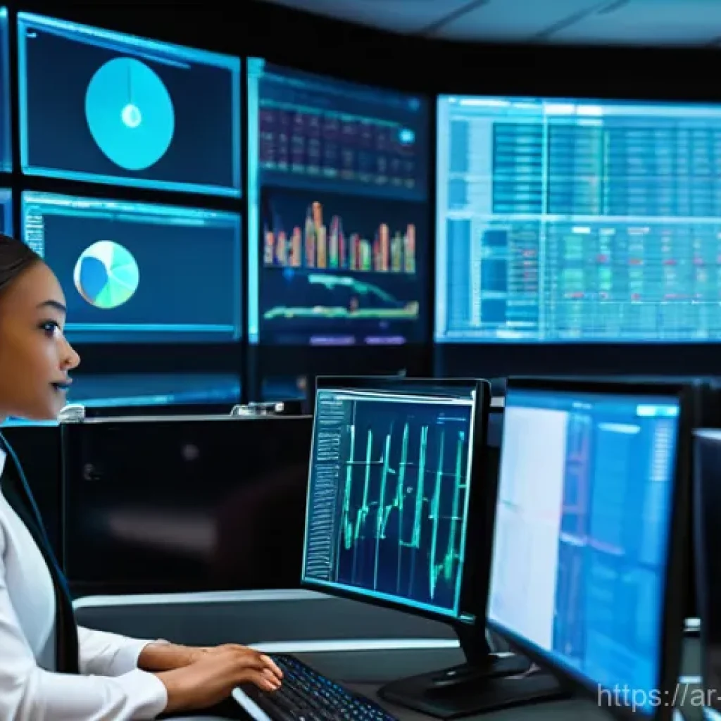보안 취약점 대응 프로세스 설계 - "A diverse team of cybersecurity professionals, including men and women, diligently monitors multipl...