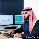 Home 22 보안 취약점 리포트 작성 및 활용법 - A professional cybersecurity analyst in a modern Middle Eastern office, deeply focused on a high-res...
