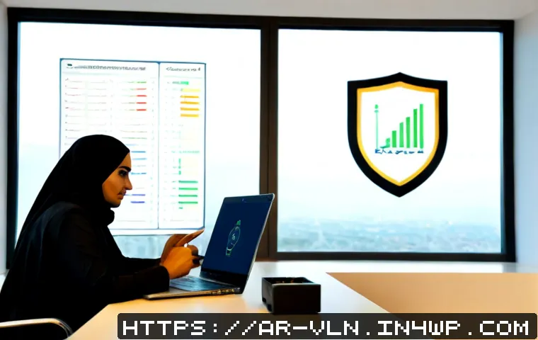 보안 취약점 관리 컨설팅 서비스 비교 - Photorealistic cybersecurity consulting comparison scene in a modern Gulf-region office, two Arab bu...